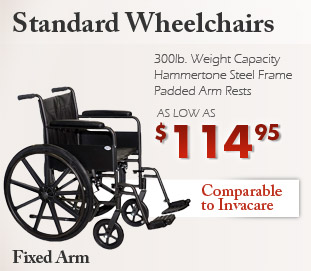 Standard Fixed Arm Wheelchairs