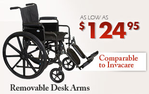 Standard Removable Desk Arm Wheelchairs