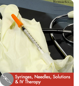 Syringes, Needles, Solutions and IV Therapy